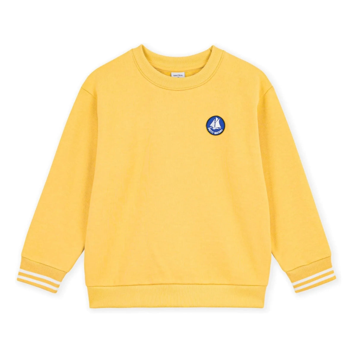 Petit Bateau - Organic cotton logo sweatshirt | Yellow
