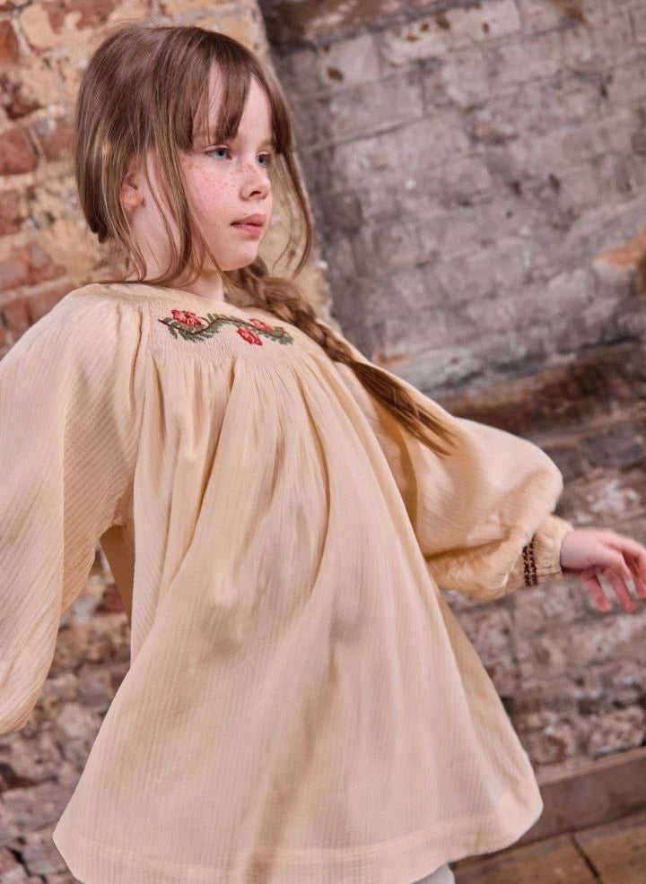 Bonton - Perfect Embroidered Dress | Ecru