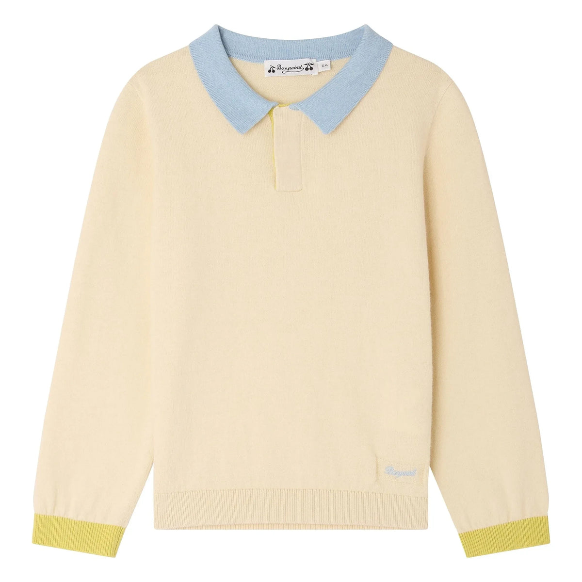 Bonpoint - Mae Organic Cotton Polo Shirt | Ecru