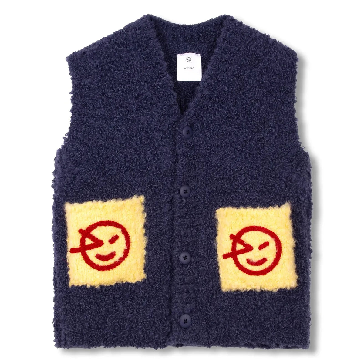 Wynken - Logo Sleeveless Vest | Dark Blue