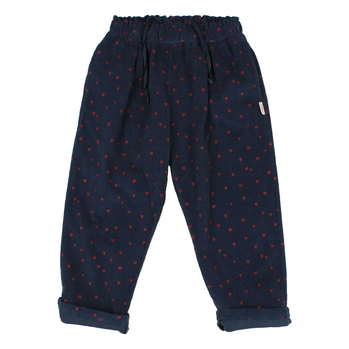 Búho - Mini Hearts Pants | Dark Blue