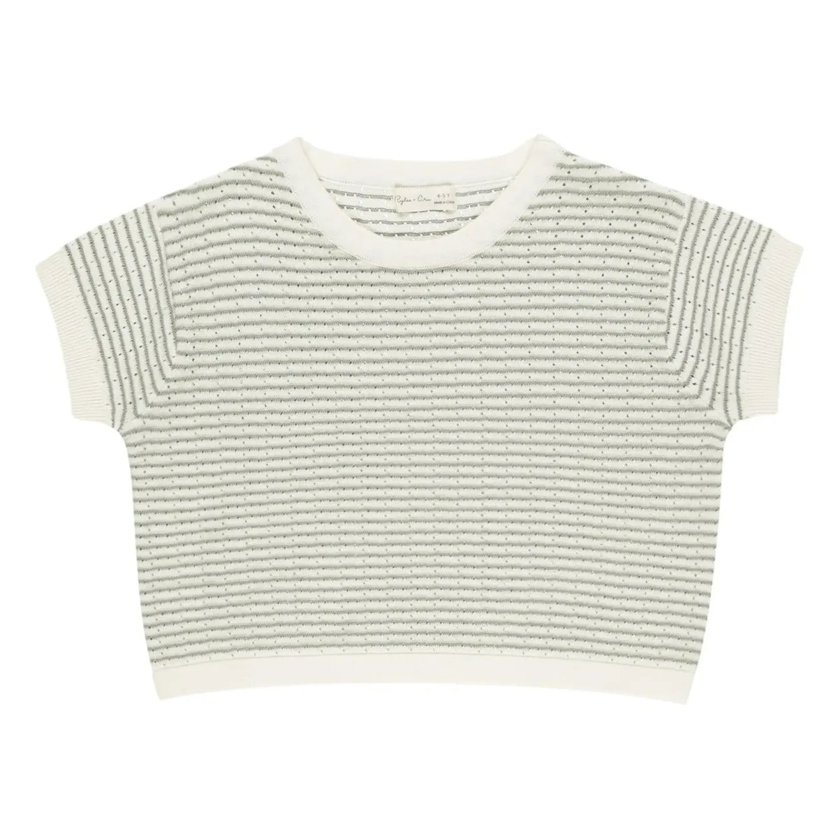 Rylee + Cru - Short Striped T-Shirt | Ivory