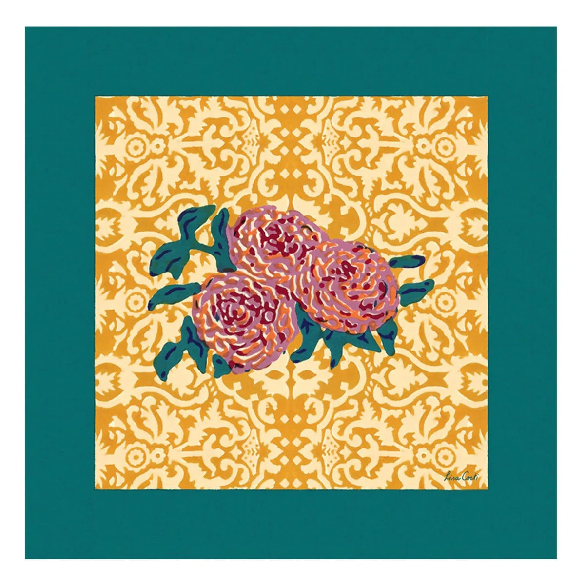 Lisa Corti - Dam Dam Napkin | Straw Yellow