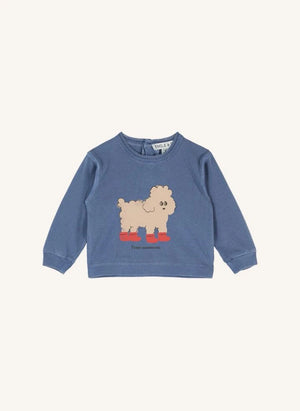 Emile et Ida - Team Moumoute Organic Cotton T-Shirt | Blue