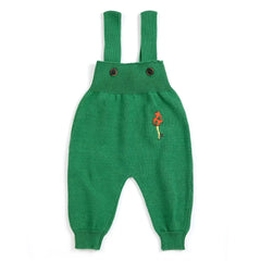 Bobo Choses - Organic Cotton Knitted Toadstool Overalls | Green