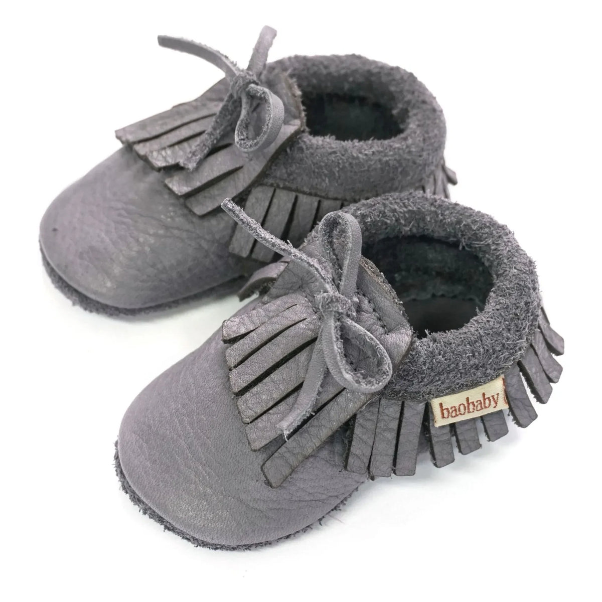 Baobaby - Fringed Sandals | Gray