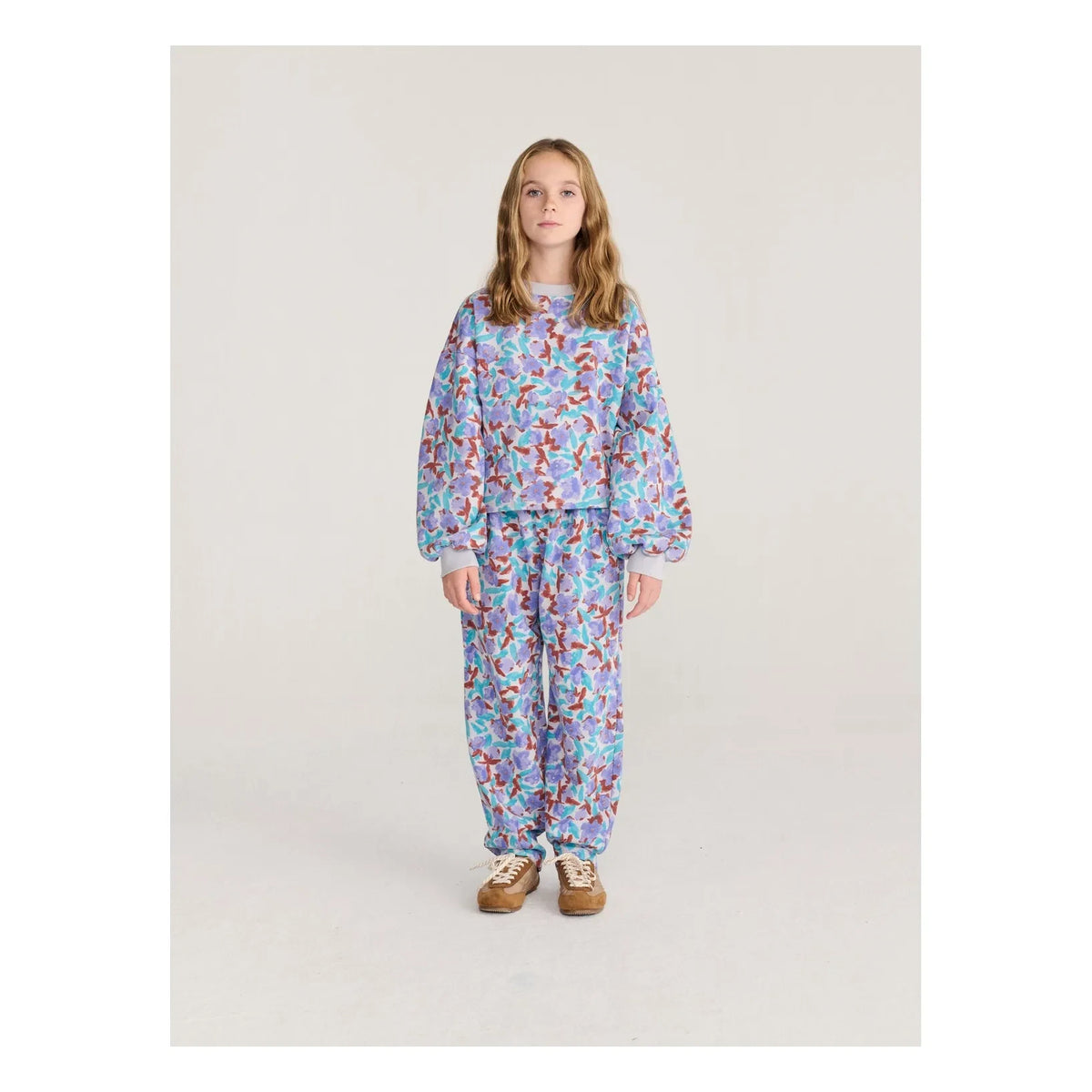 Bobo Choses - Organic Cotton Floral Pattern Jogger | Lavender