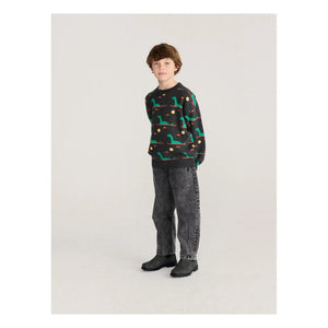 Bobo Choses - Organic Cotton Lake Sweater | Charcoal Grey