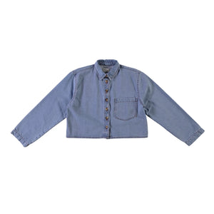 Poudre Organic - Mandarin Denim Shirt | Mavi