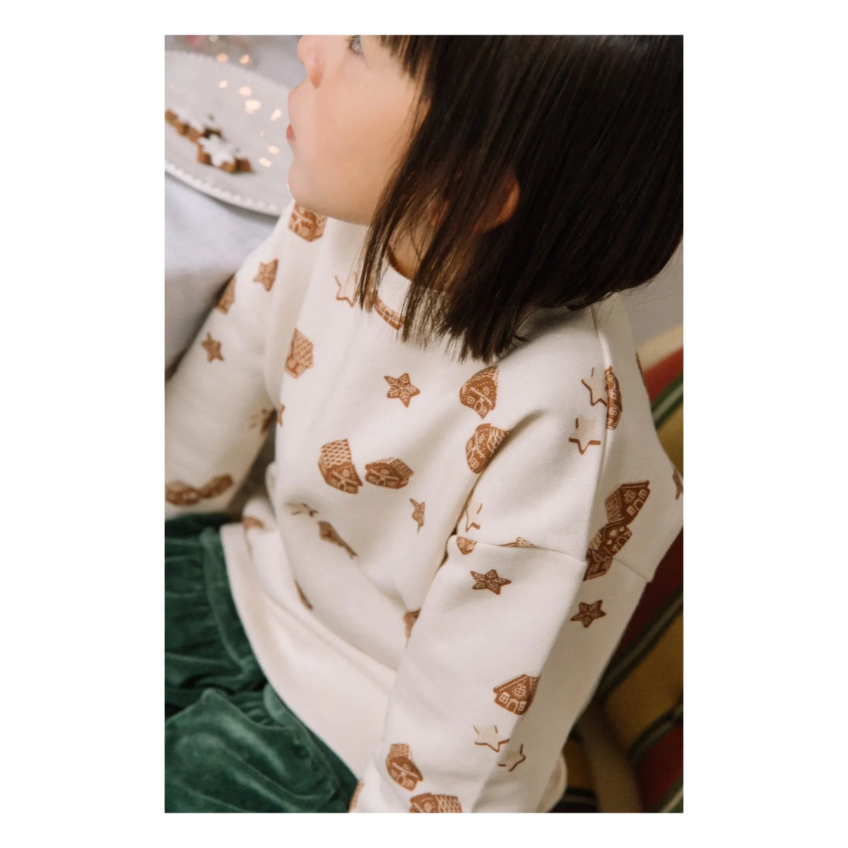 Studio Bohème - Noel Bear Sweatshirt Organic Cotton | Ecru
