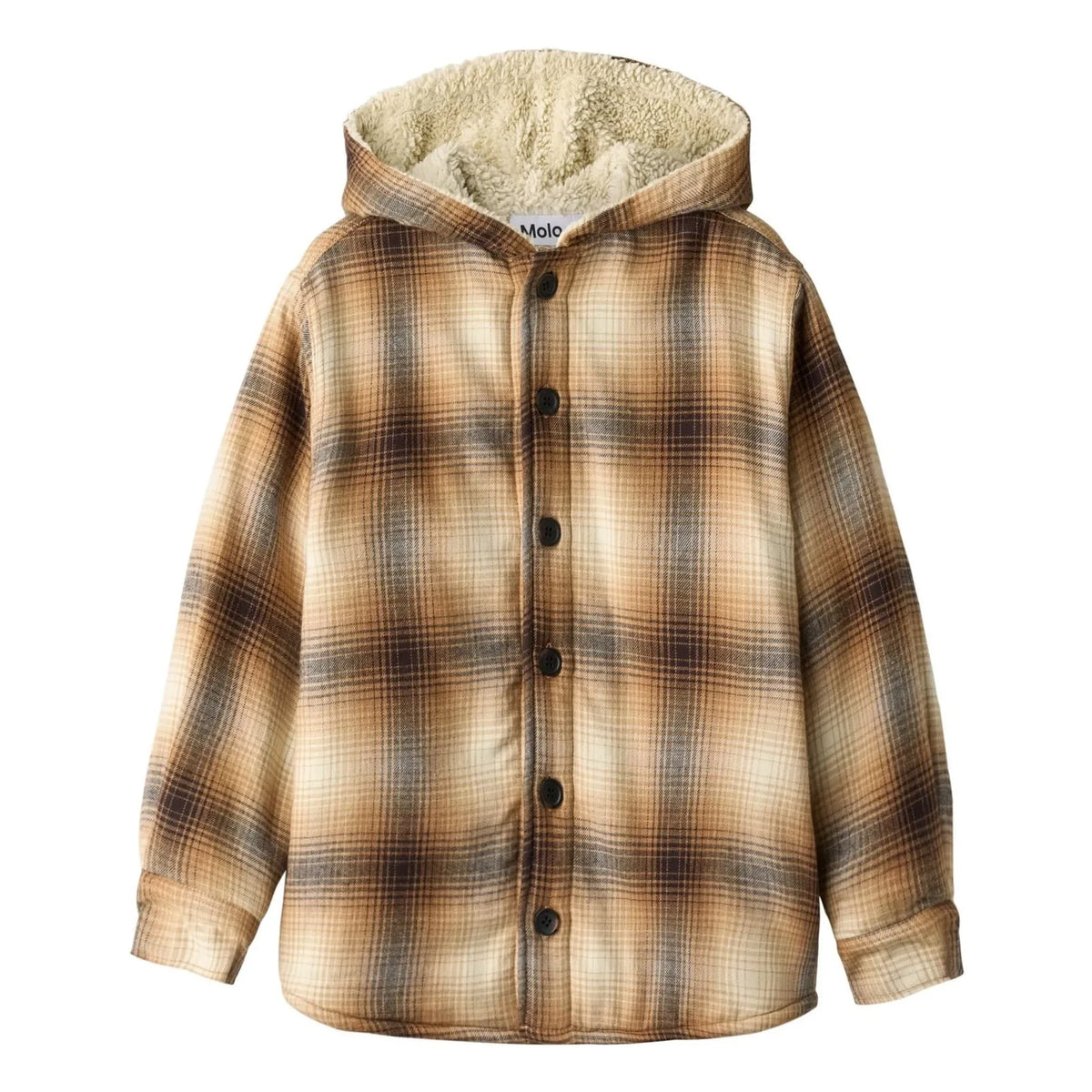 Molo - Hamelo Checked Puffer Jacket | Brown