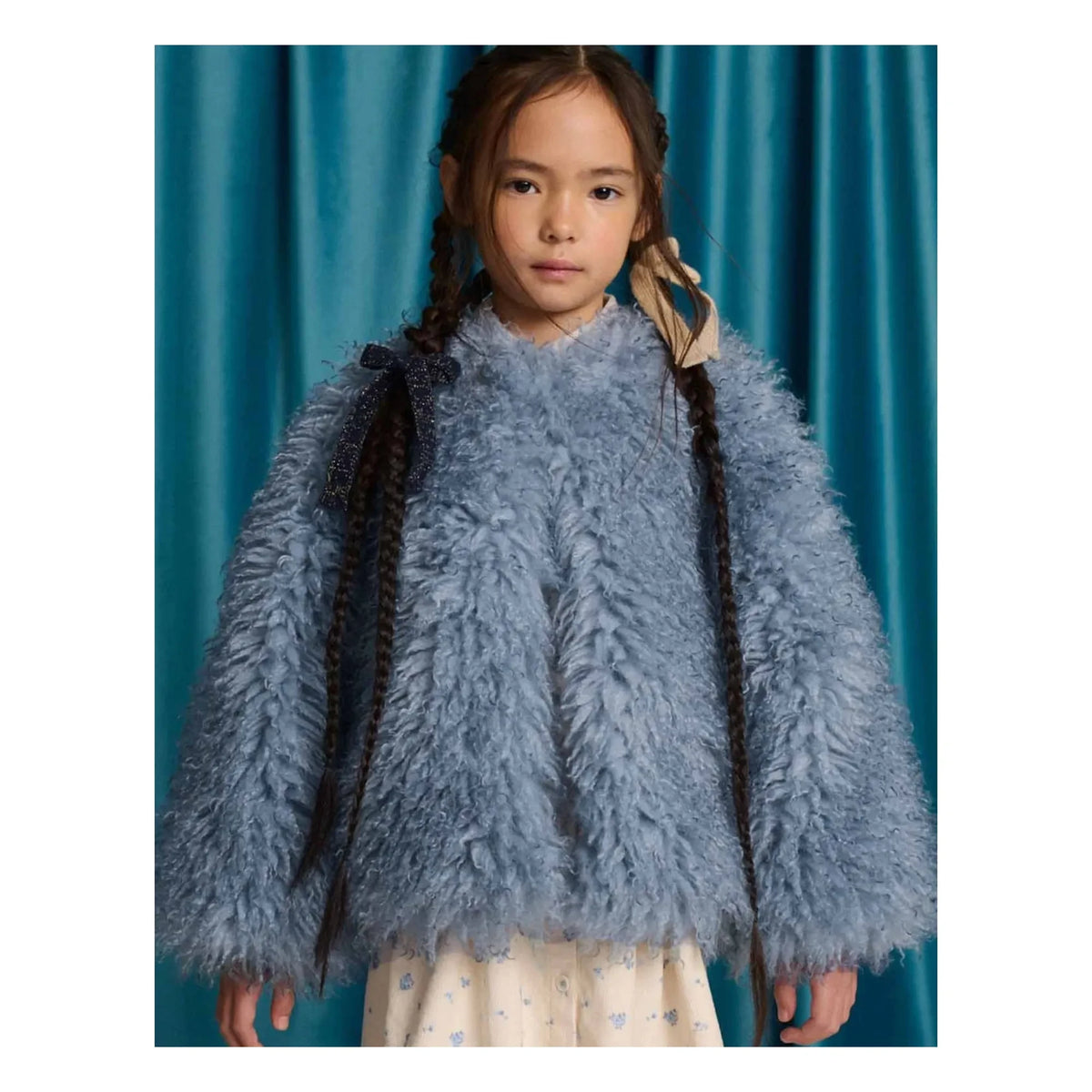 Gingersnaps - Cressida Fur Coat | Blue