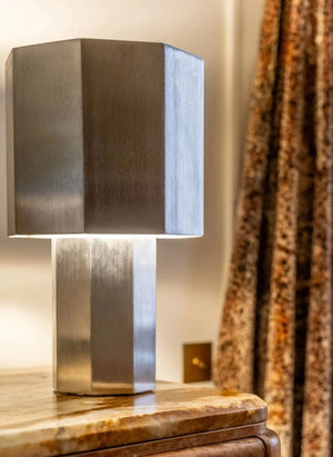 The Socialite Family - Pompon Table Lamp | Silver