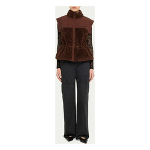 Ulla Johnson - Tariet Teddy Sleeveless Jacket | Burgundy