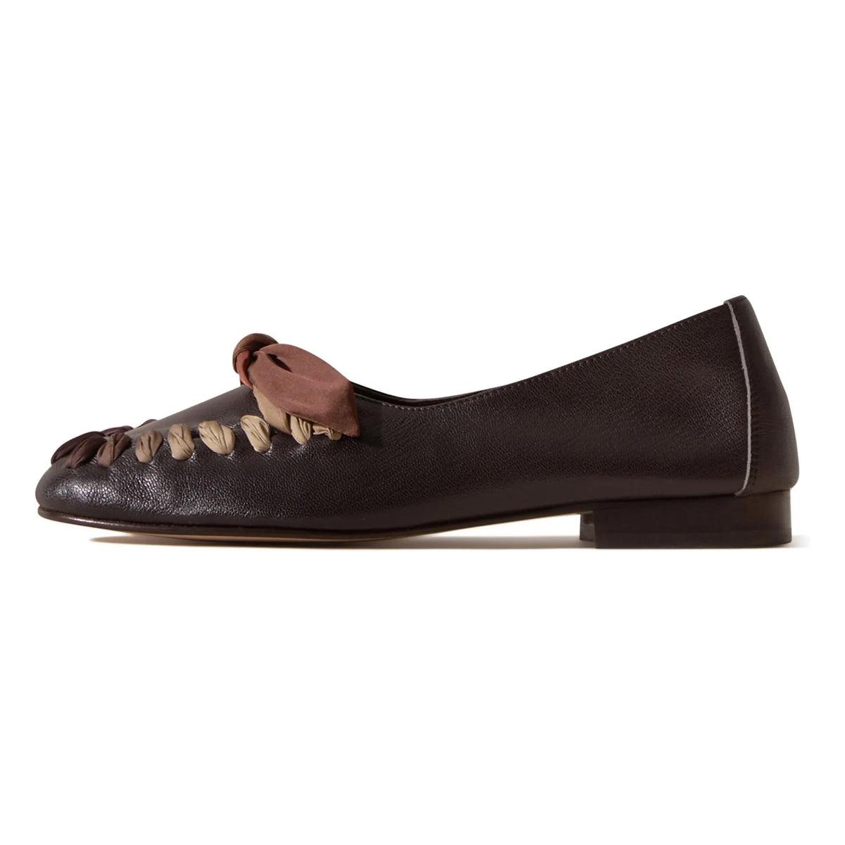 Hereu - Juliol Foulard Leather Loafer | Dark Chestnut