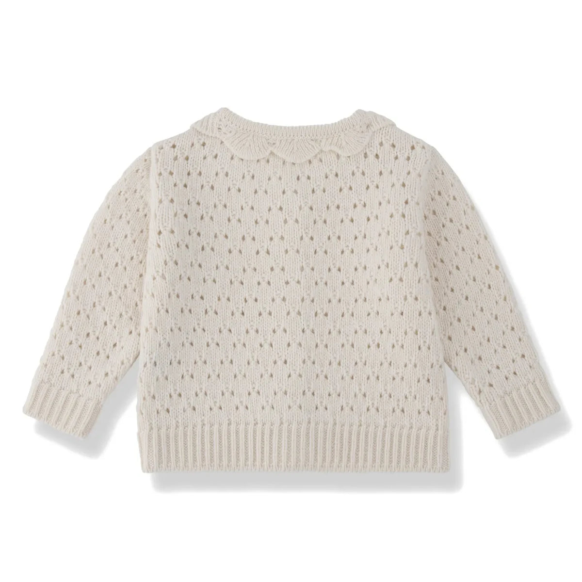 1+ in the family - Nimes Merinos Wool Cardigan | Ecru