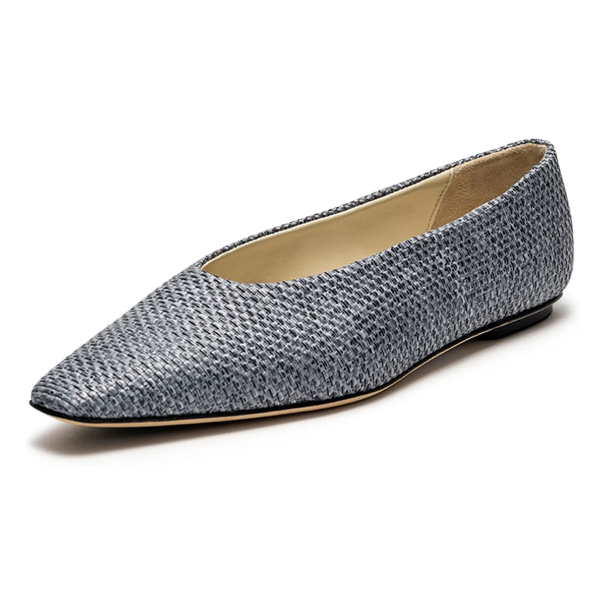 Odare - Blue Raphia Ballerinas Bilbao