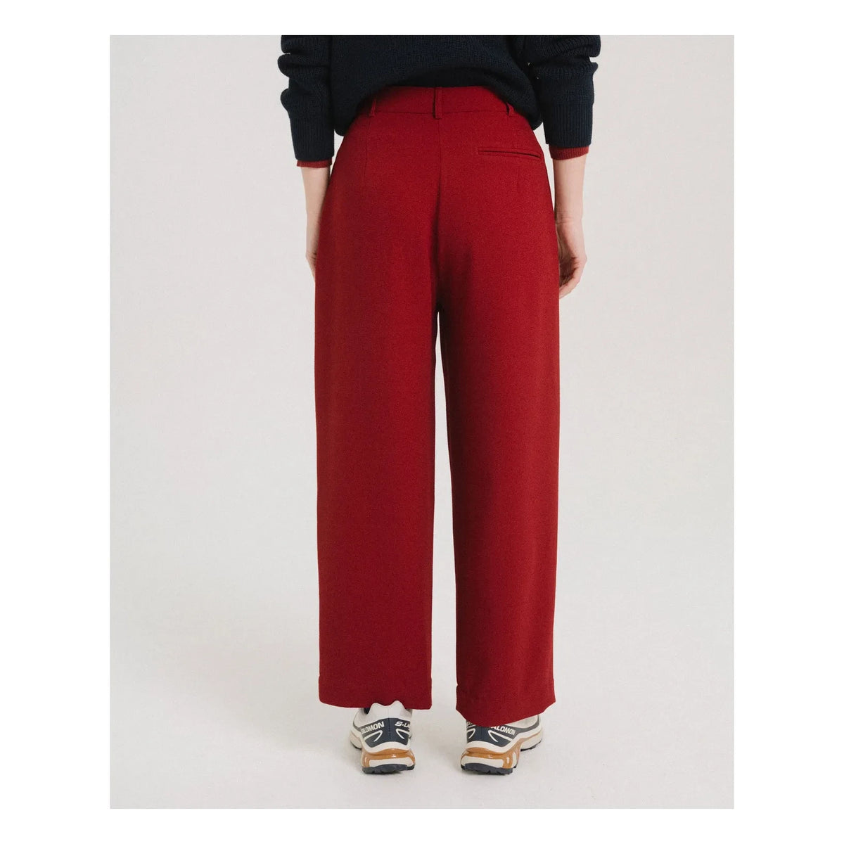 Tinsels - Brando Straight Leg Pants | Cherry Red