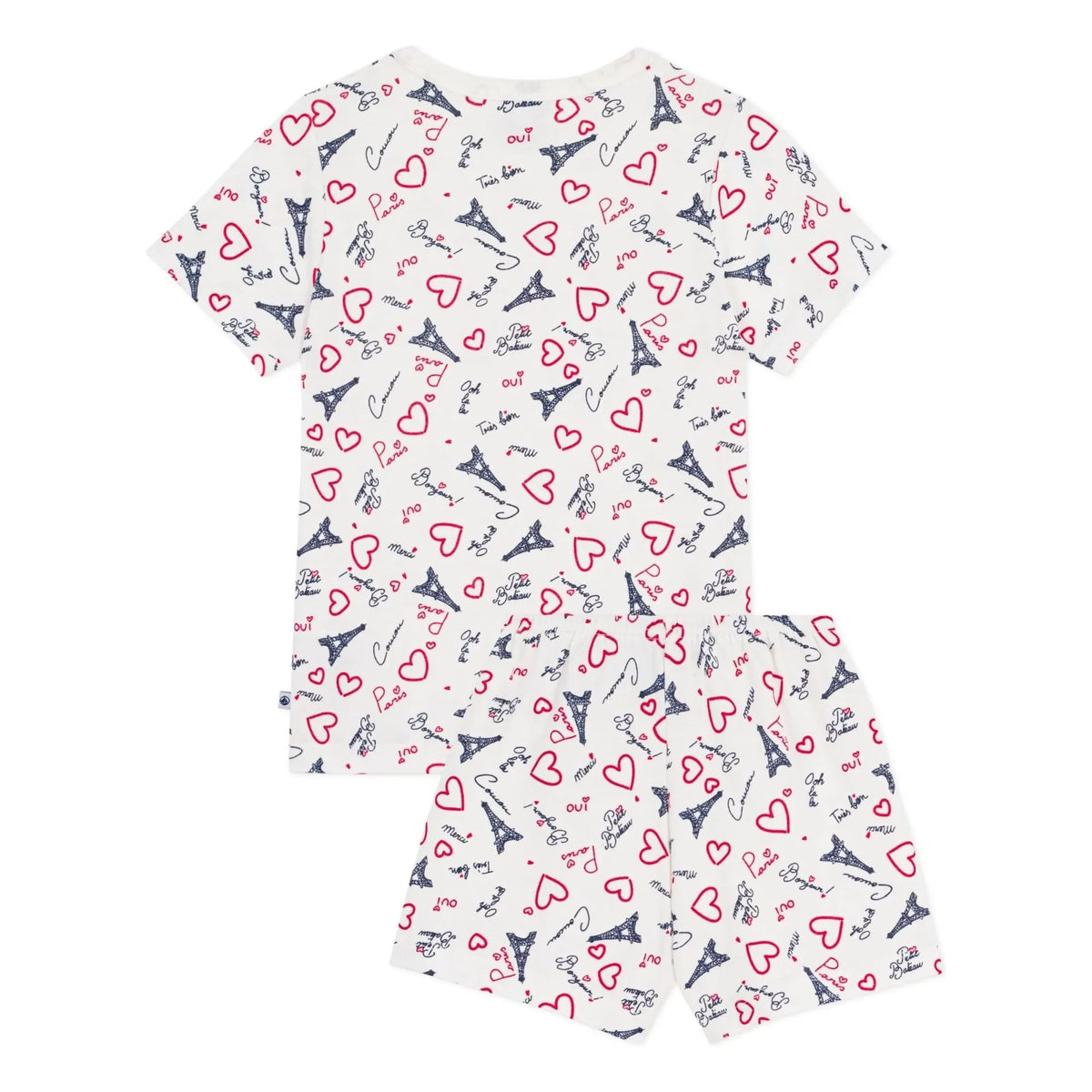 Petit Bateau - Paris Pajama Shorts | White
