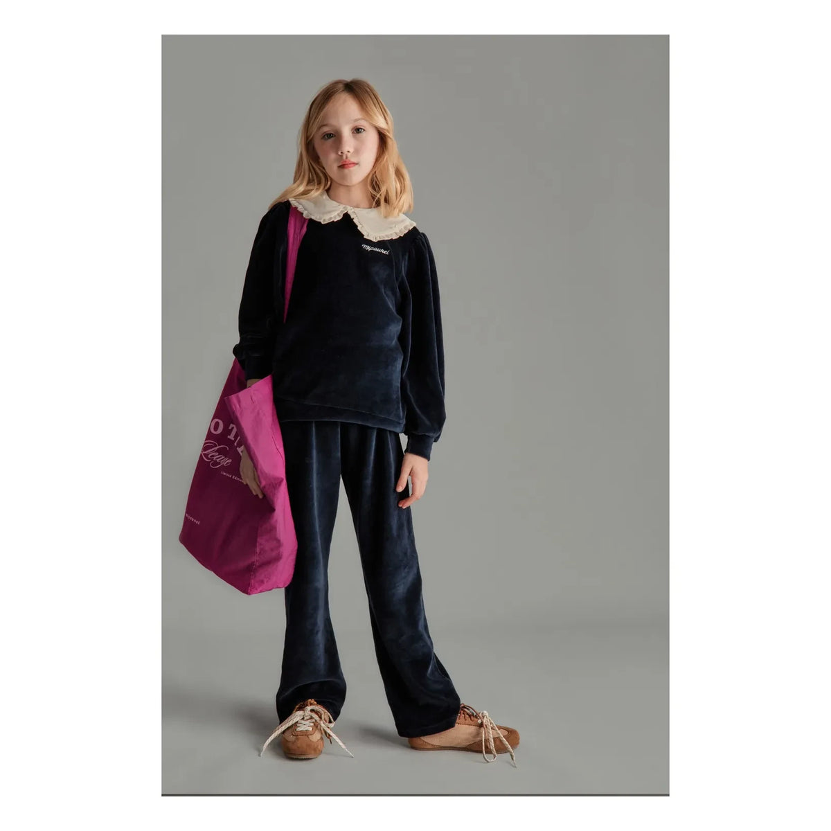 Mipounet - Margot Velvet Pants | Midnight Blue