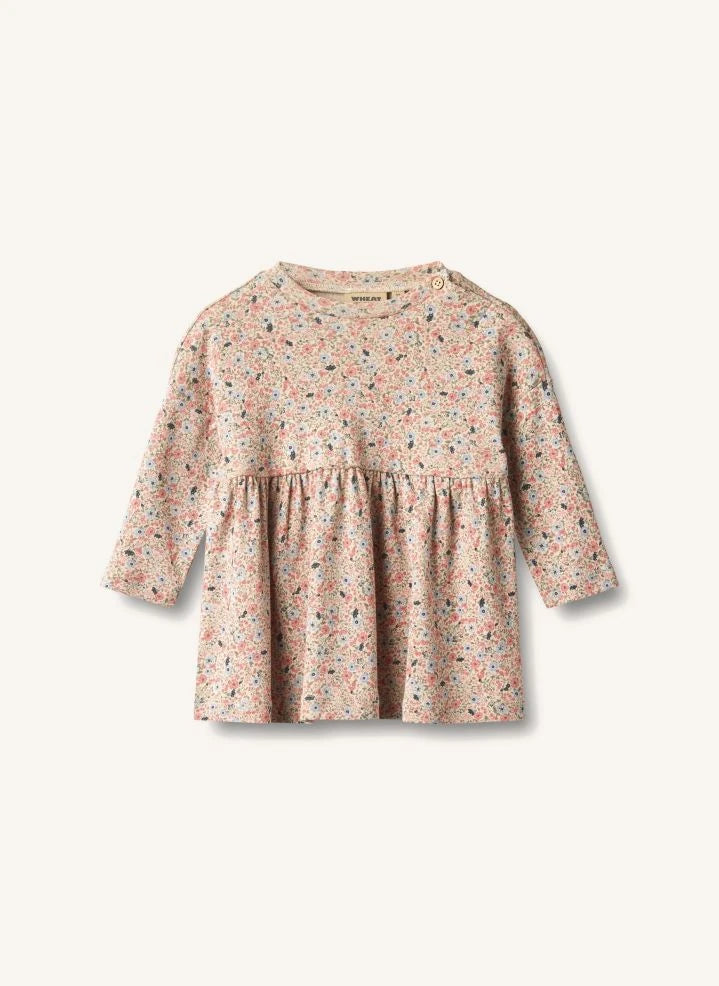 Wheat - Emmy Fleurie Organic Cotton Baby Dress | Peach