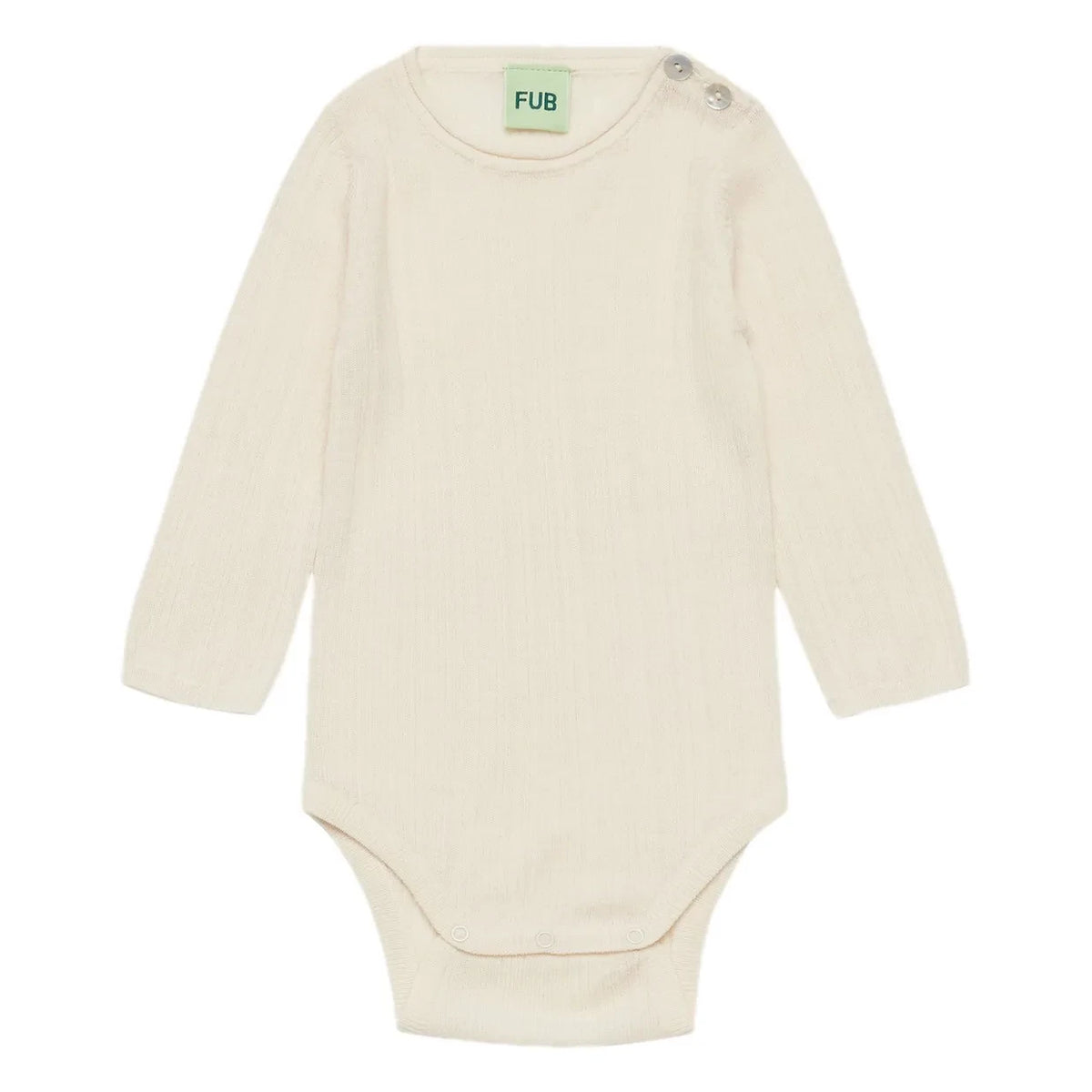 FUB - Merino Wool Ribbed Bodysuit | Ecru