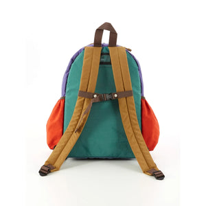 Ocean&Ground - Multi-Colored Block Backpack | Emerald Green