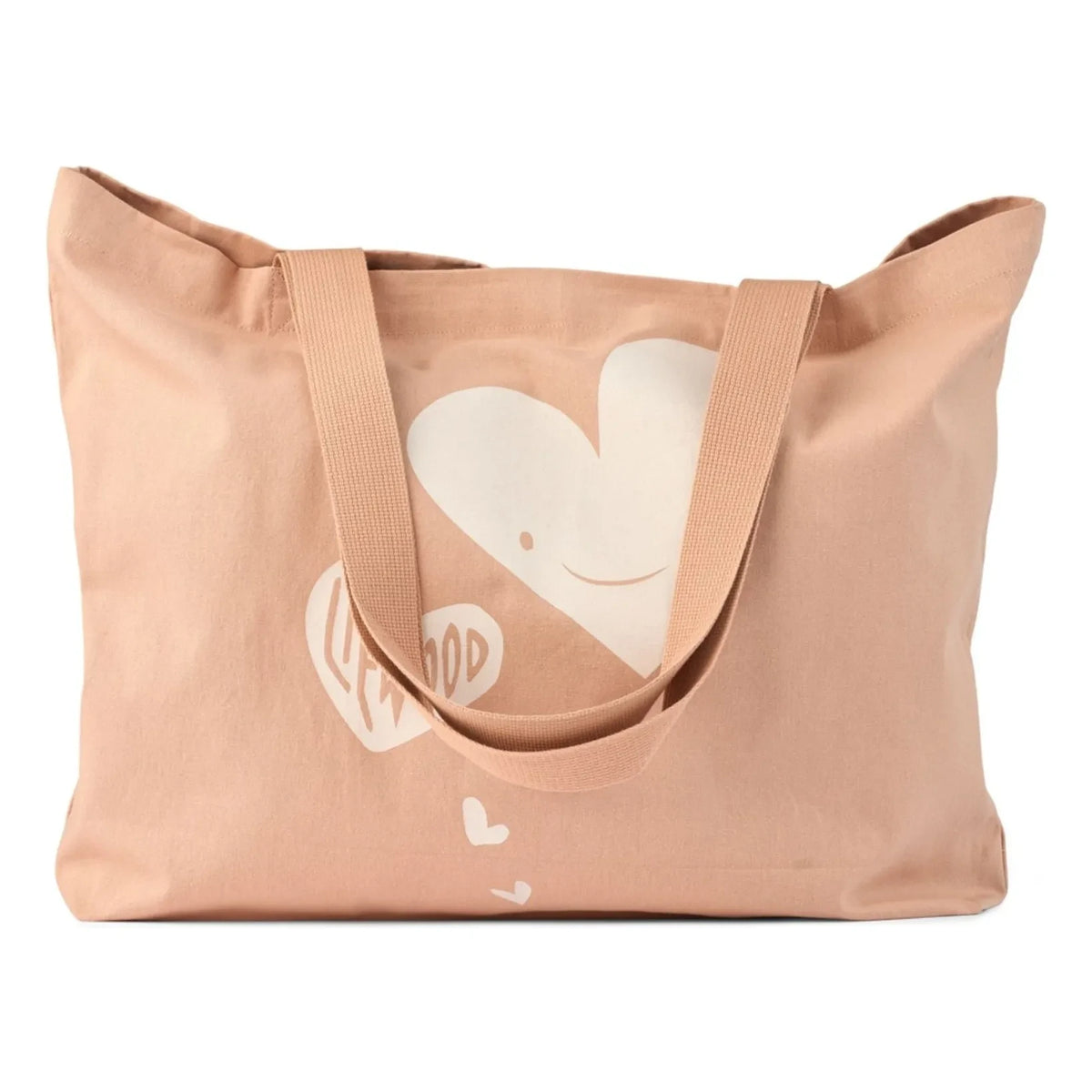 Liewood - Big Cœurs Organic Cotton Tote Bag | Pink