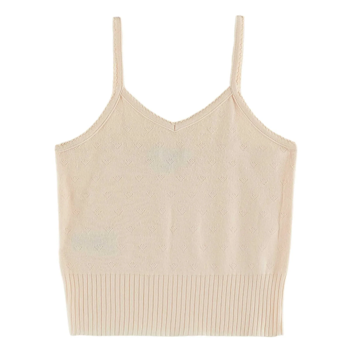 Emile et Ida - Pointelle Tank Top | Cream