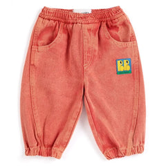 Bobo Choses - Washed Organic Cotton Denim Jeans | Red
