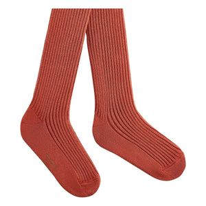 Bonpoint - Thomina Ribbed Tights | Russet