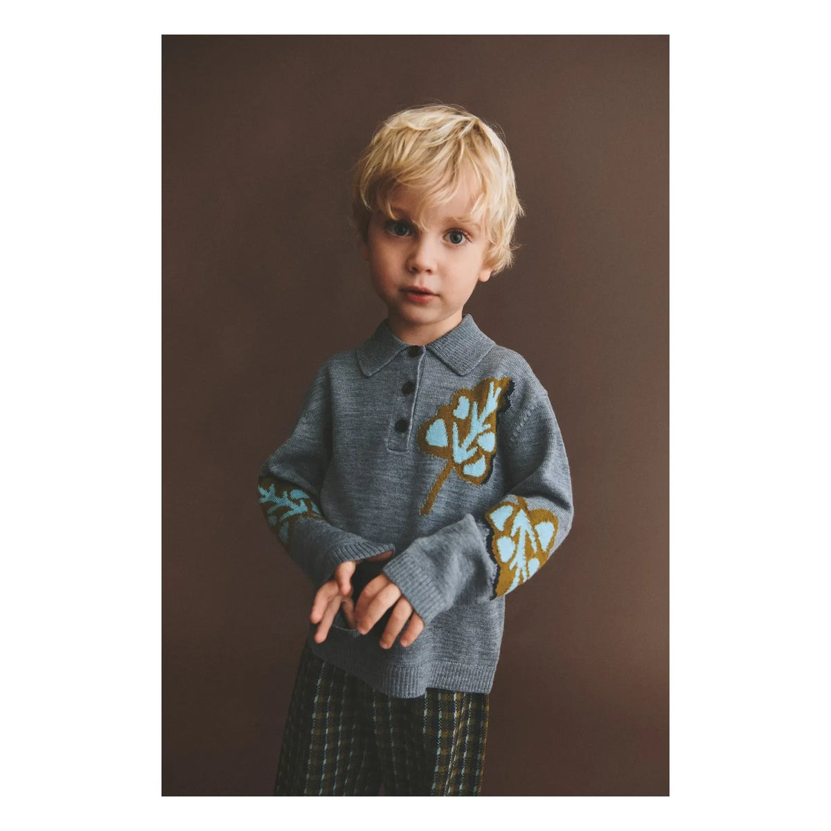 FUB - Fine Knit Merino Wool Fisherman's Neck Sweater | Gray