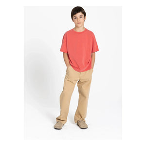 Smallable Kid - Nils Organic Cotton T-Shirt | Dark Red