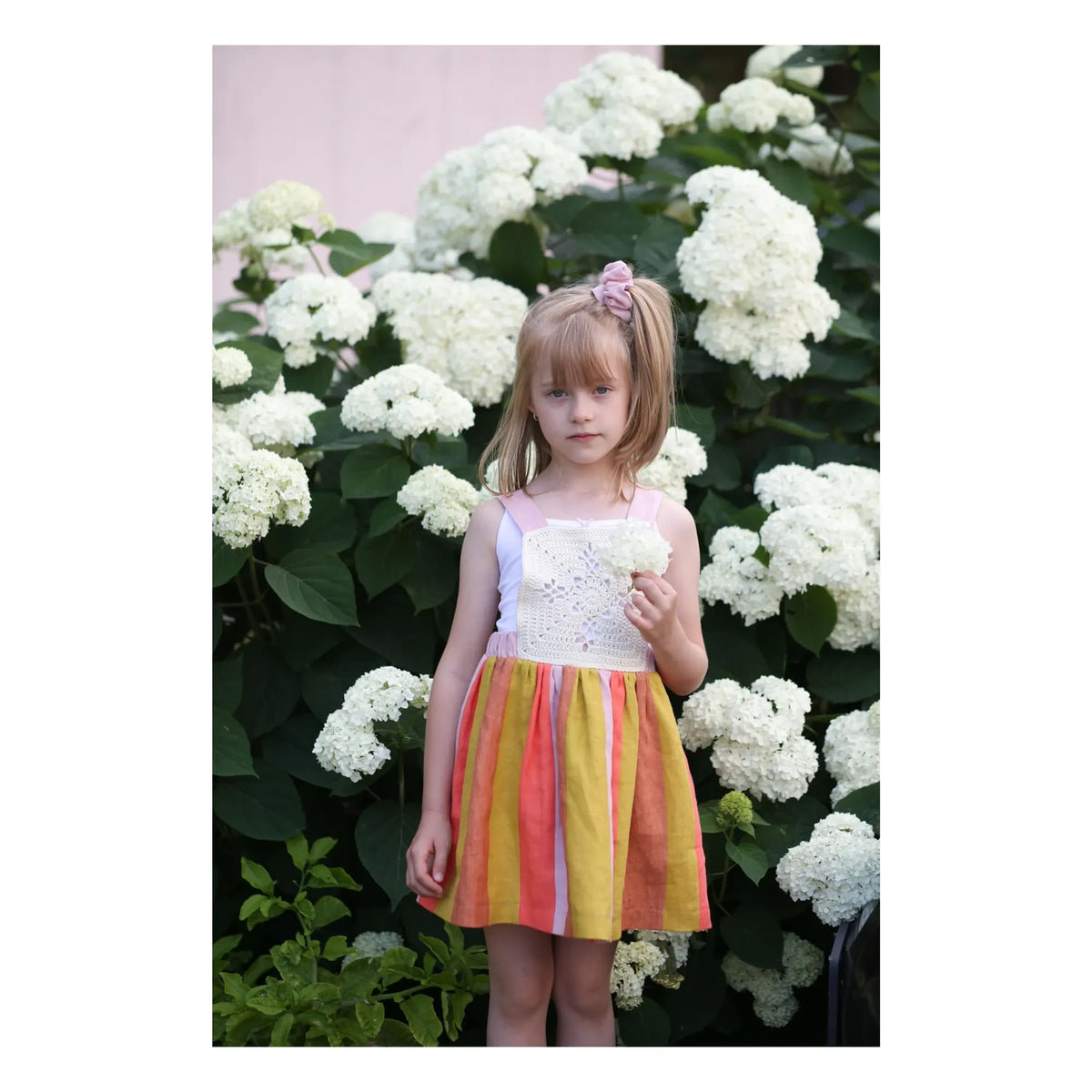 Kalinka - Santana Linen Apron Dress | Pink