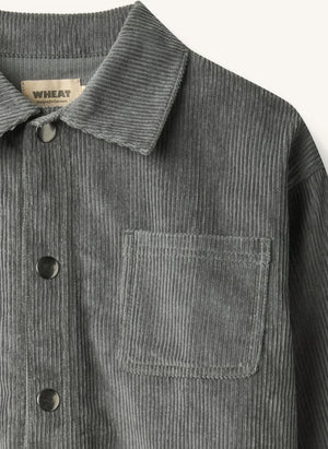Wheat - Marcel Coton Bio Shirt | Grey Melange