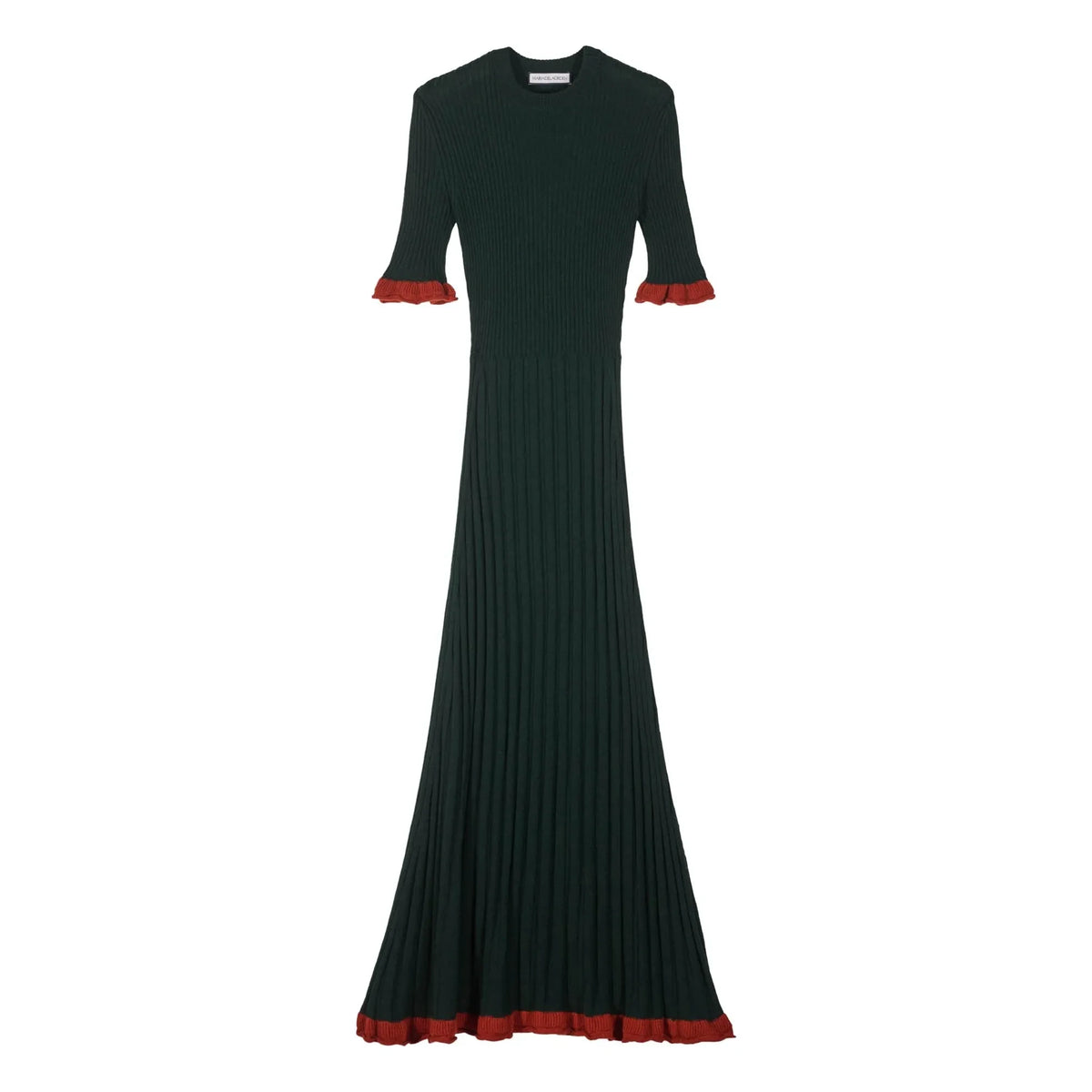 Maria de la Orden - Magda Extra Fine Merino Wool Dress | Dark Green