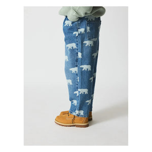 brunobruno nation - Dorethy AOP Organic Cotton Jeans | Blue
