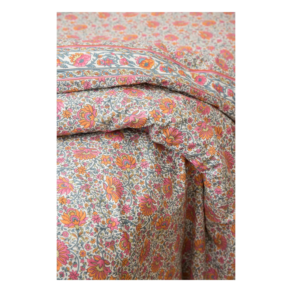 Louise Misha - Organic Cotton Noemie Duvet Cover | Orange