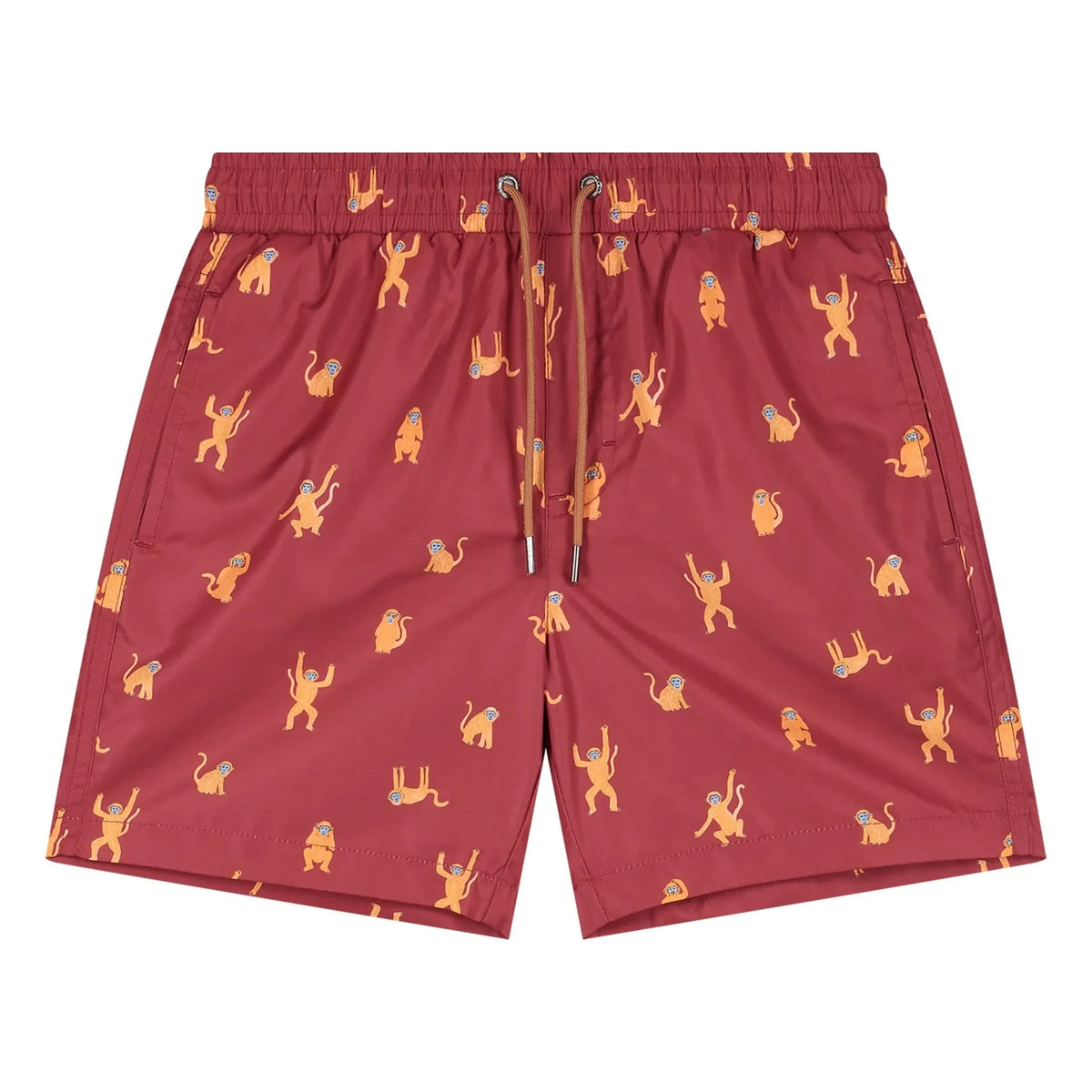 Beachlife - Monkey Bath Shorts | Burgundy