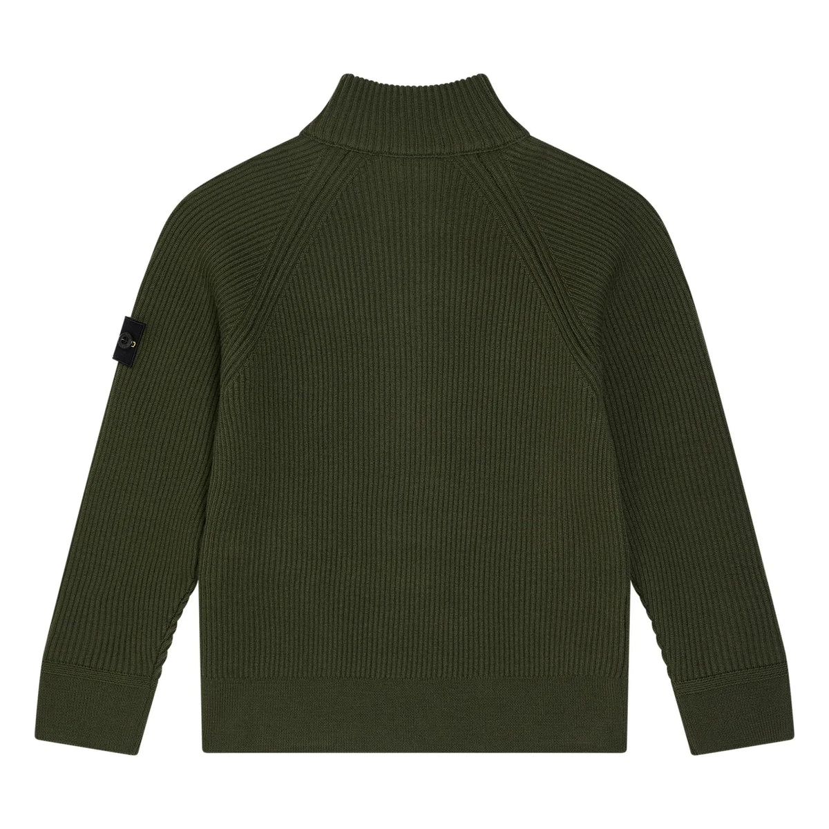 Stone Island - Wool Logo Zip-Up Vest | Khaki