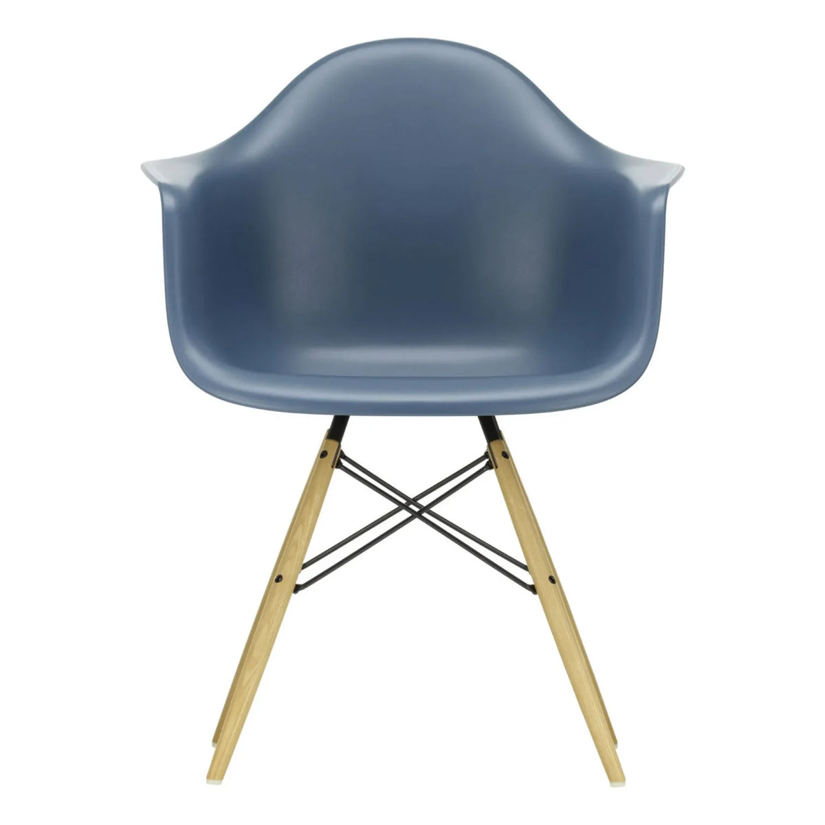 Vitra - DAW Chair - Maple Base - Charles & Ray Eames | Navy Blue