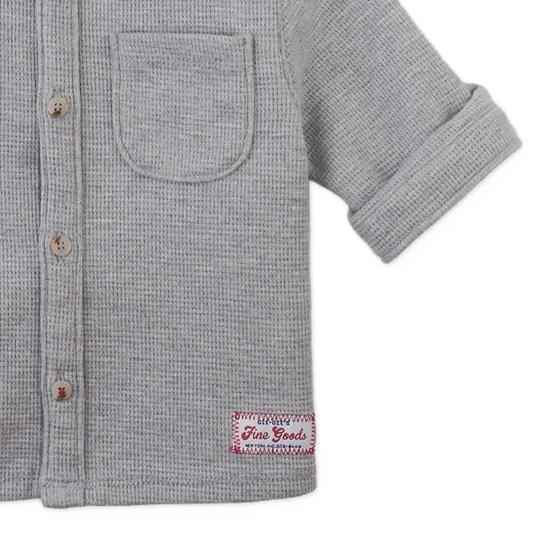 Gingersnaps - Alessandro Bébé Piqué Shirt | Gray