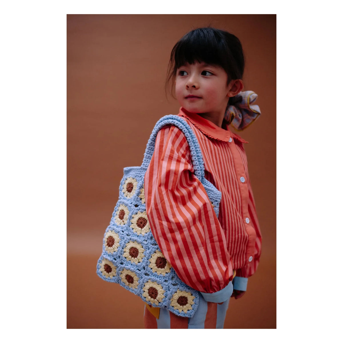 Sticky Lemon - Flower Crochet Bag | Brown