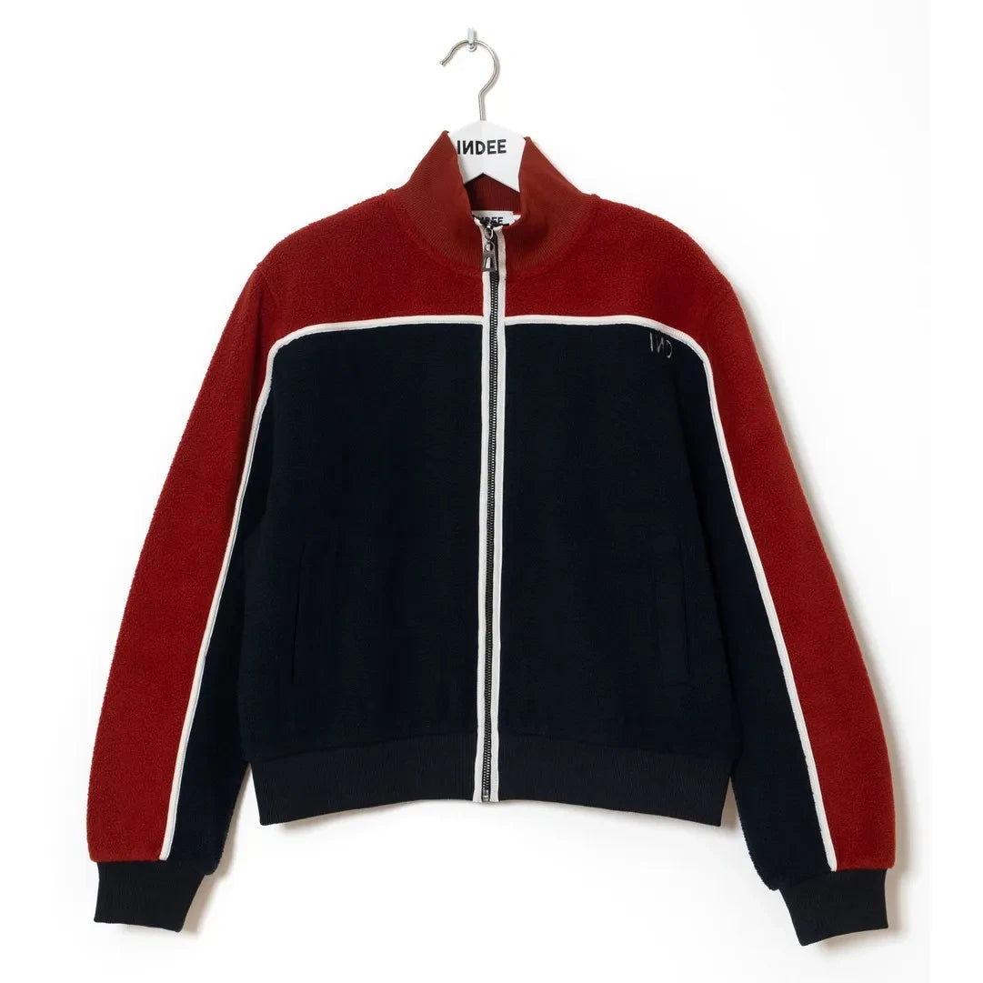 Indee - Waffle Zipper Jacket | Navy