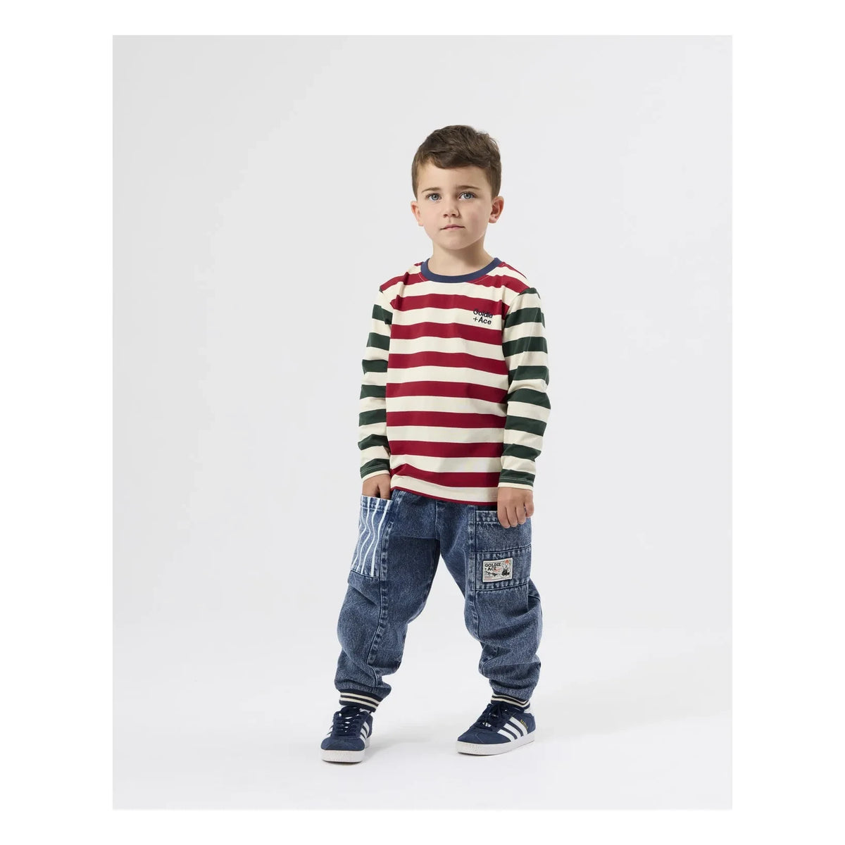 Goldie + Ace - Goldie+Ace Striped T-Shirt | Ecru