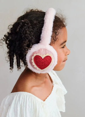 Mimi & Lula - Heart Earmuffs | Pink