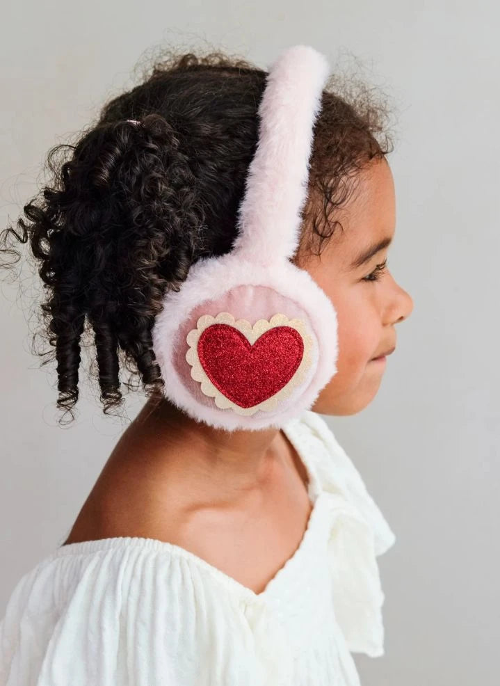 Mimi & Lula - Heart Earmuffs | Pink