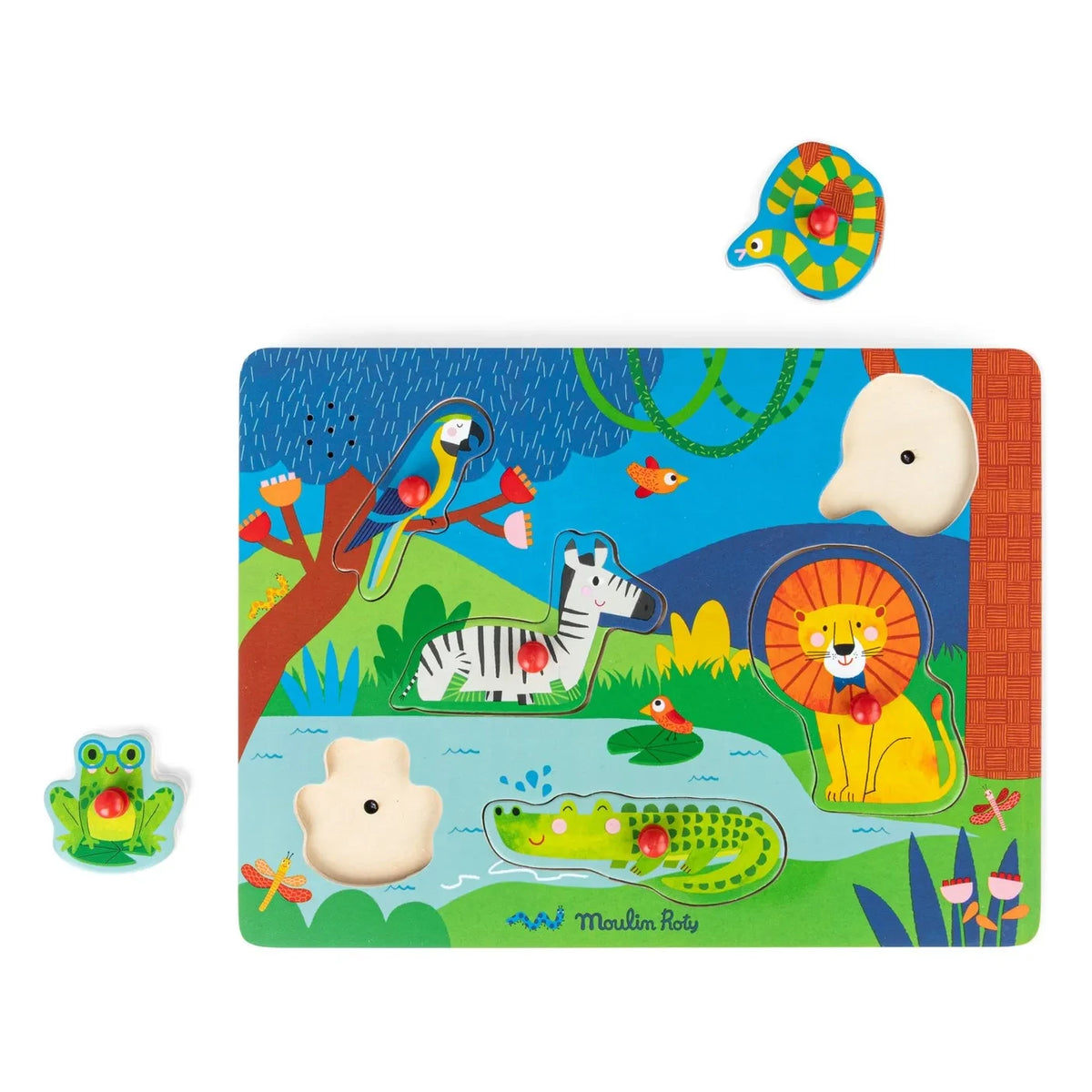 Moulin Roty - Animal Sound Puzzle - Les Toupitis