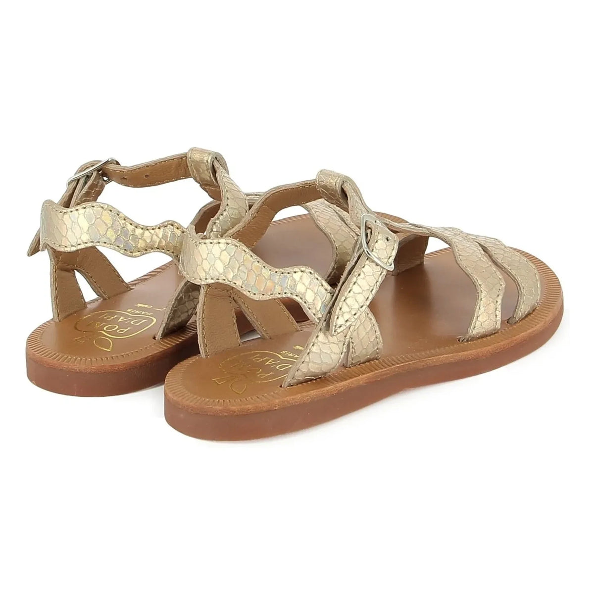 Pom d'Api - Plagette Frizz Glitter Sandals | Gold