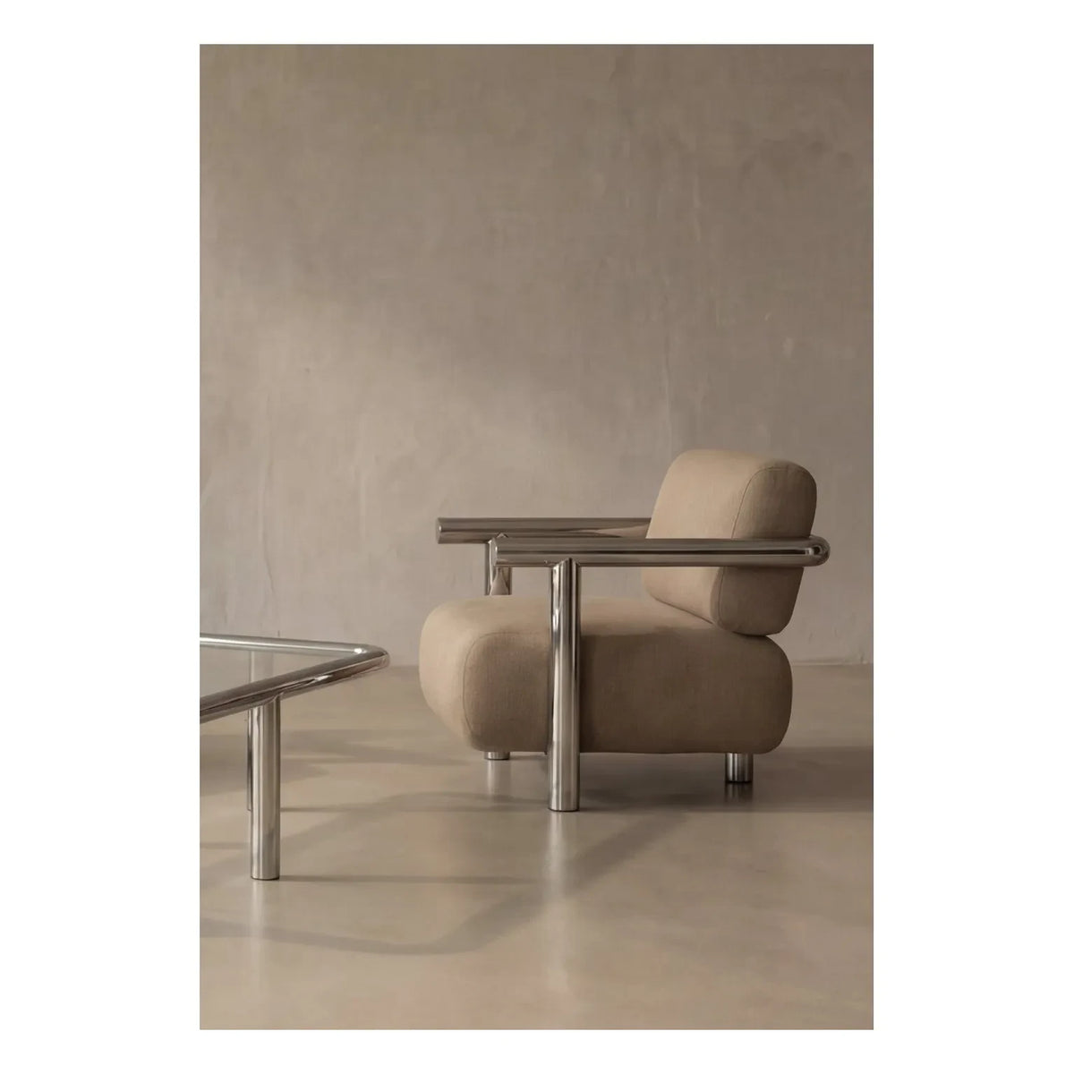 Gabrielle Paris - Claude 70 Velvet Armchair | Brown